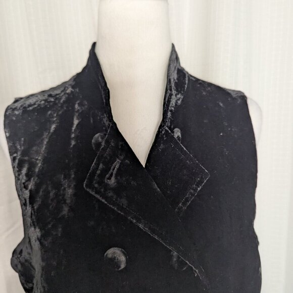 J.Jill Velvet Double Breasted Vest, Size M - Picture 4 of 9